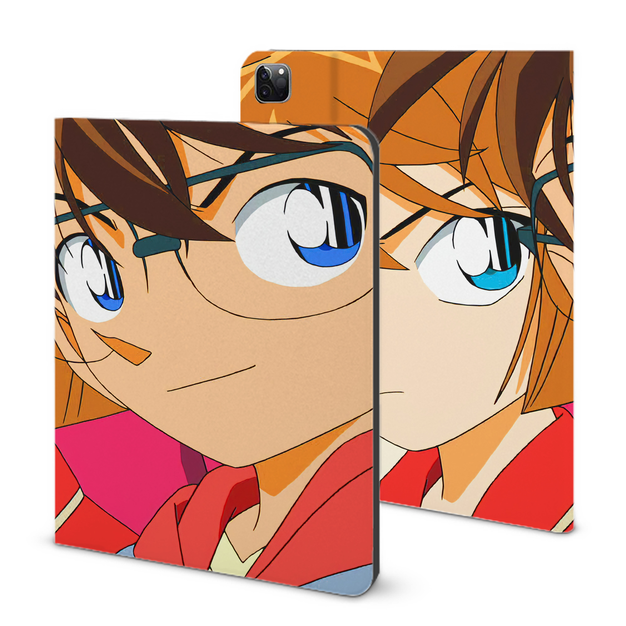 （画像用） 名探偵コナン Detective Conan IPad ケース ブック型 PUレザー TPU 耐衝撃 軽量 薄型 ペン収納なし 全面保護 IPad 各モデル対応